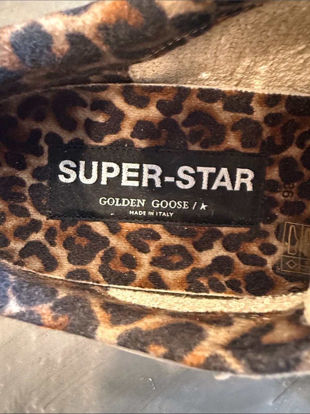 Golden Goose Women’s Kids Lace-Up Sneakers with Leopard Lining - Picture 8 of 13